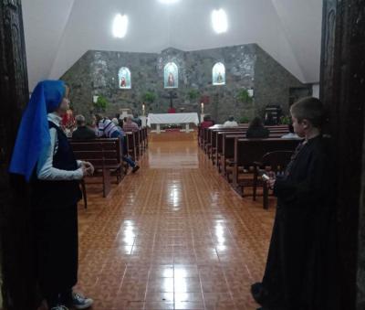 Fiéis participam da segunda noite de Tríduo em honra ao Senhor Bom Jesus na Comunidade de Campo Mendes 